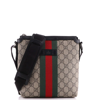 Gucci Web Messenger Bag GG Coated Canvas Small