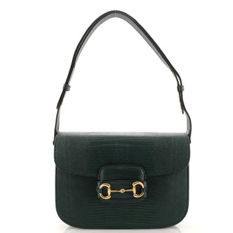 Gucci Horsebit 1955 Shoulder Bag Lizard Small