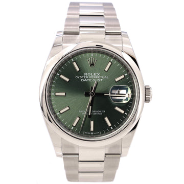 Rolex Oyster Perpetual Datejust Automatic Watch Stainless Steel 36