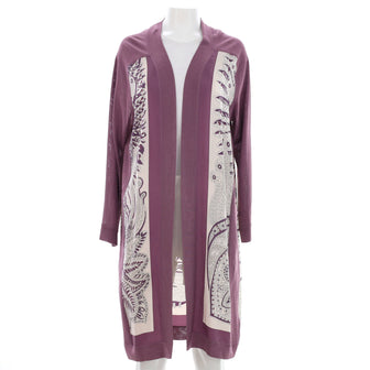 Hermes Women's Twillaine Long Cardigan Wool and Silk