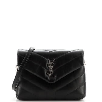Saint Laurent LouLou Shoulder Bag Matelasse Chevron Leather Toy