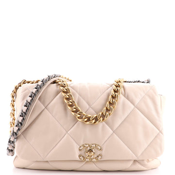 Chanel 19 Flap Bag Quilted Leather Maxi