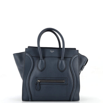 Celine Luggage Bag Grainy Leather Mini