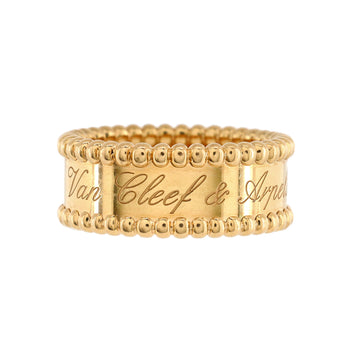 Van Cleef & Arpels Perlee Signature Ring 18K Yellow Gold