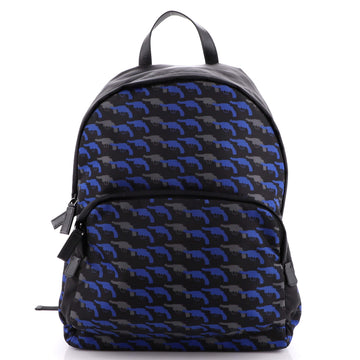 Prada Front Pocket Backpack Printed Tessuto Medium