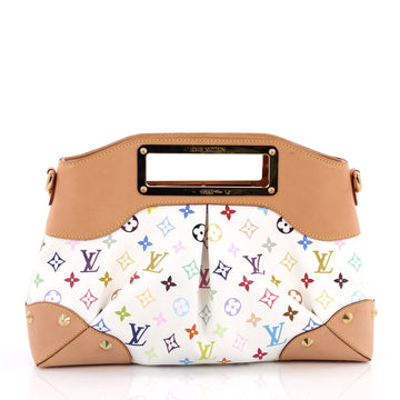 Louis Vuitton Judy Handbag Monogram Multicolor MM White 2045703