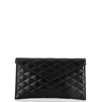 Saint Laurent Sade Flap Pouch Quilted Leather