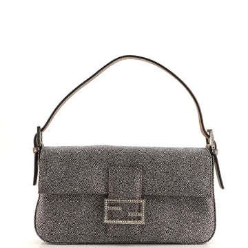 Fendi Baguette Bag Fabric with Crystal Detail