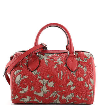 Gucci Convertible Boston Bag Arabesque GG Coated Canvas Small