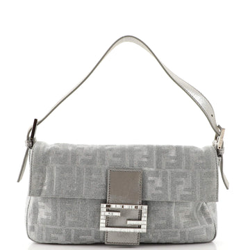 Fendi Baguette Bag Metallic Zucca Canvas
