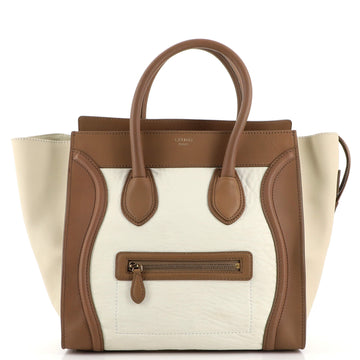 Celine Tricolor Luggage Bag Leather Mini