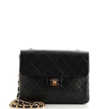 Chanel Vintage Square Classic Flap Bag Quilted Lambskin Small