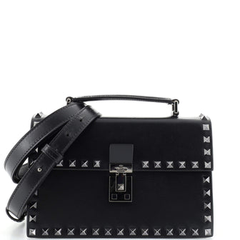Valentino Garavani Rockstud Top Handle Crossbody Bag Leather Small