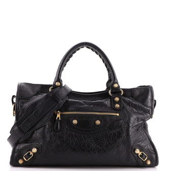 Balenciaga City Giant Studs Bag Leather Medium