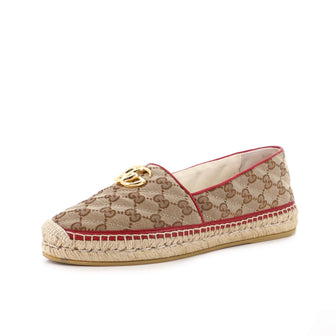 Gucci Women's GG Marmont Espadrilles Diagonal Quilted GG Canvas