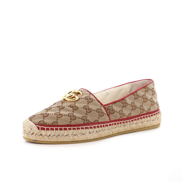Gucci Women's GG Marmont Espadrilles Diagonal Quilted GG Canvas