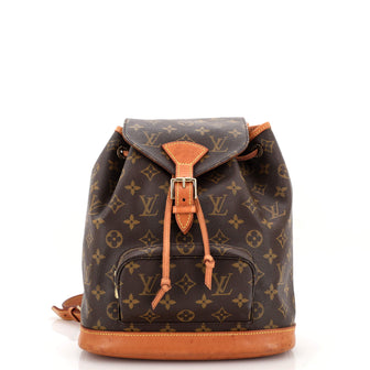Louis Vuitton Vintage Montsouris Backpack Monogram Canvas MM