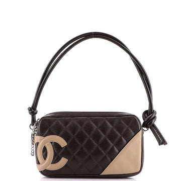 Chanel Cambon Pochette Quilted Leather