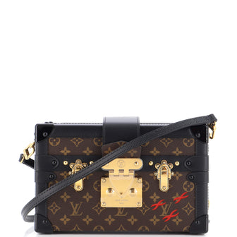 Louis Vuitton Petite Malle Handbag Monogram Canvas
