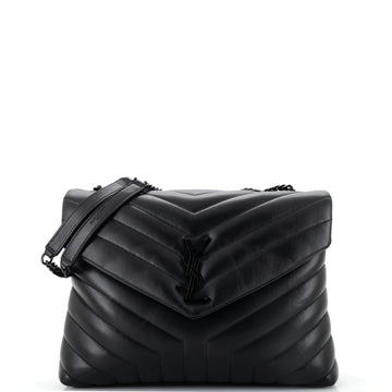 Saint Laurent LouLou Shoulder Bag Matelasse Chevron Leather Medium