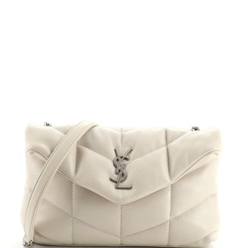 Saint Laurent LouLou Puffer Shoulder Bag Quilted Leather Mini