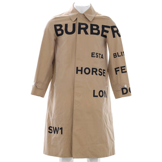 Burberry Men's Horseferry Print Car Coat Cotton