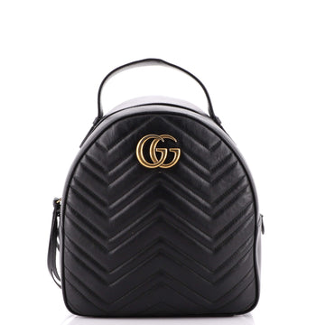 Gucci GG Marmont Backpack Matelasse Leather Small