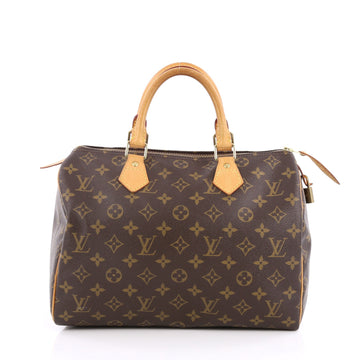 Louis Vuitton Speedy Handbag Monogram Canvas 30 Brown 2047601