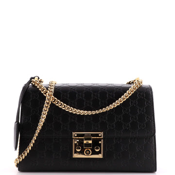 Gucci Padlock Shoulder Bag Guccissima Leather Medium