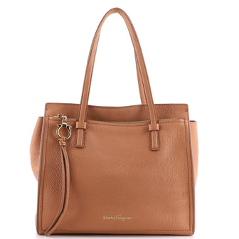 Salvatore Ferragamo Amy Tote Pebbled Leather Medium