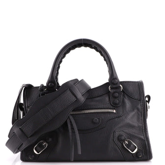 Balenciaga City Classic Studs Bag Leather Mini