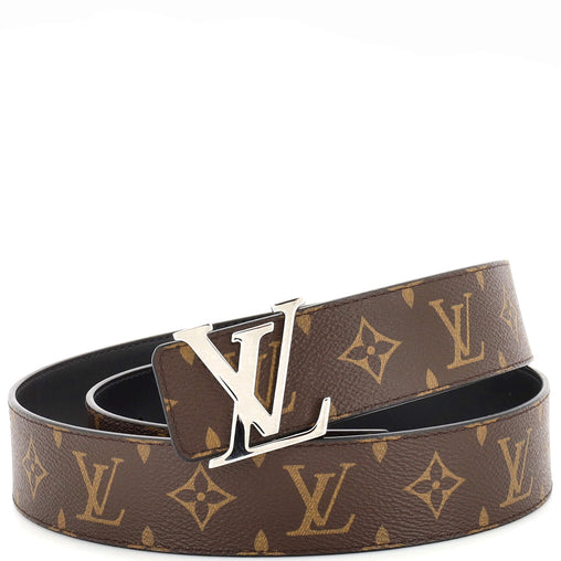 Louis Vuitton LV Initiales Reversible Belt Monogram Canvas and