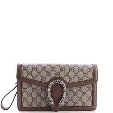 Gucci Dionysus Wristlet Clutch GG Coated Canvas with Leather