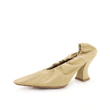 Bottega Veneta Women's Square-Toe Pumps Crushed Leather 75