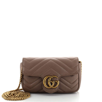 Gucci GG Marmont Flap Bag Matelasse Leather Super Mini