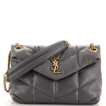 Saint Laurent LouLou Puffer Shoulder Bag Quilted Leather Small