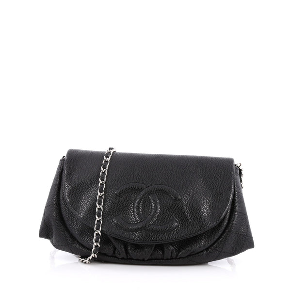 Buy Chanel Half Moon Wallet on Chain Caviar Black 2048901