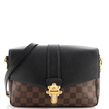 Louis Vuitton Clapton Handbag Damier and Leather PM