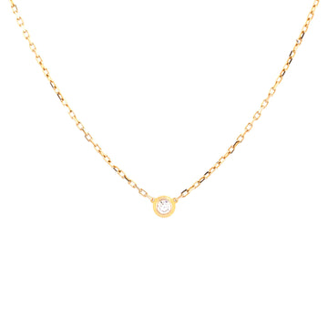 Cartier Diamants Legers Pendant Necklace 18K Yellow Gold with Diamond Small
