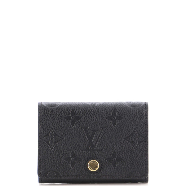 Louis Vuitton LV Monogram Empreinte Leather Card Case - Black Wallets,  Accessories - LOU781011