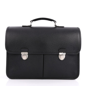 Anton Briefcase Taiga Leather