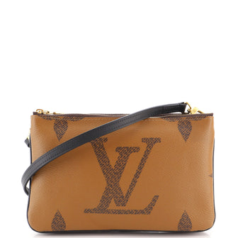 Louis Vuitton Double Zip Pochette Reverse Monogram Giant