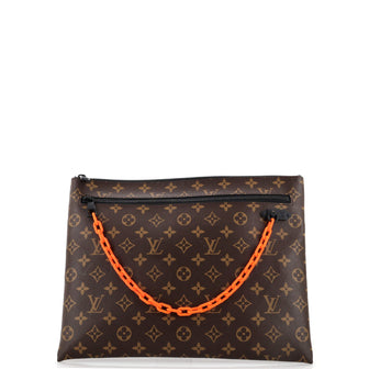 Louis Vuitton A4 Pouch Monogram Brown