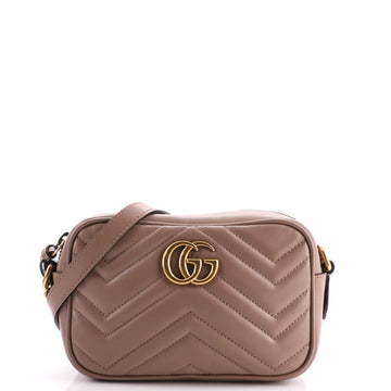 Gucci GG Marmont Shoulder Bag Matelasse Leather Mini