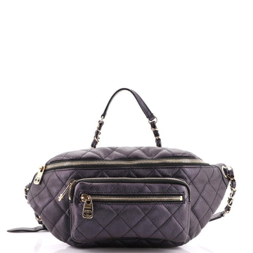 Chanel All About Waist Bag Quilted Iridescent Calfskin Medium