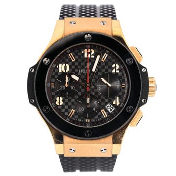 Hublot Big Bang Original Chronograph Automatic Watch Ceramic and Rose Gold and Rubber 41
