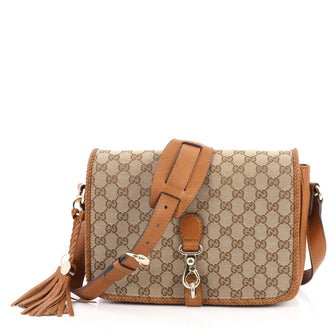 Gucci Marrakech Messenger Bag GG Canvas Medium Brown 2050706