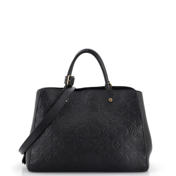 Louis Vuitton Montaigne Handbag Monogram Empreinte Leather GM
