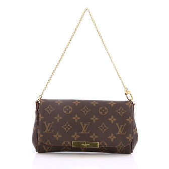 Louis Vuitton Favorite Handbag Monogram Canvas PM Brown 2051001