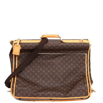 Pre-owned Louis Vuitton Monogram Canvas Garment Bag In Brown